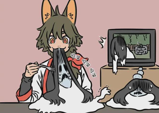 顿时食欲全无锦鲤龙吞硬币瓦陶陶吃鬼long8登录非人哉：九月看吃播